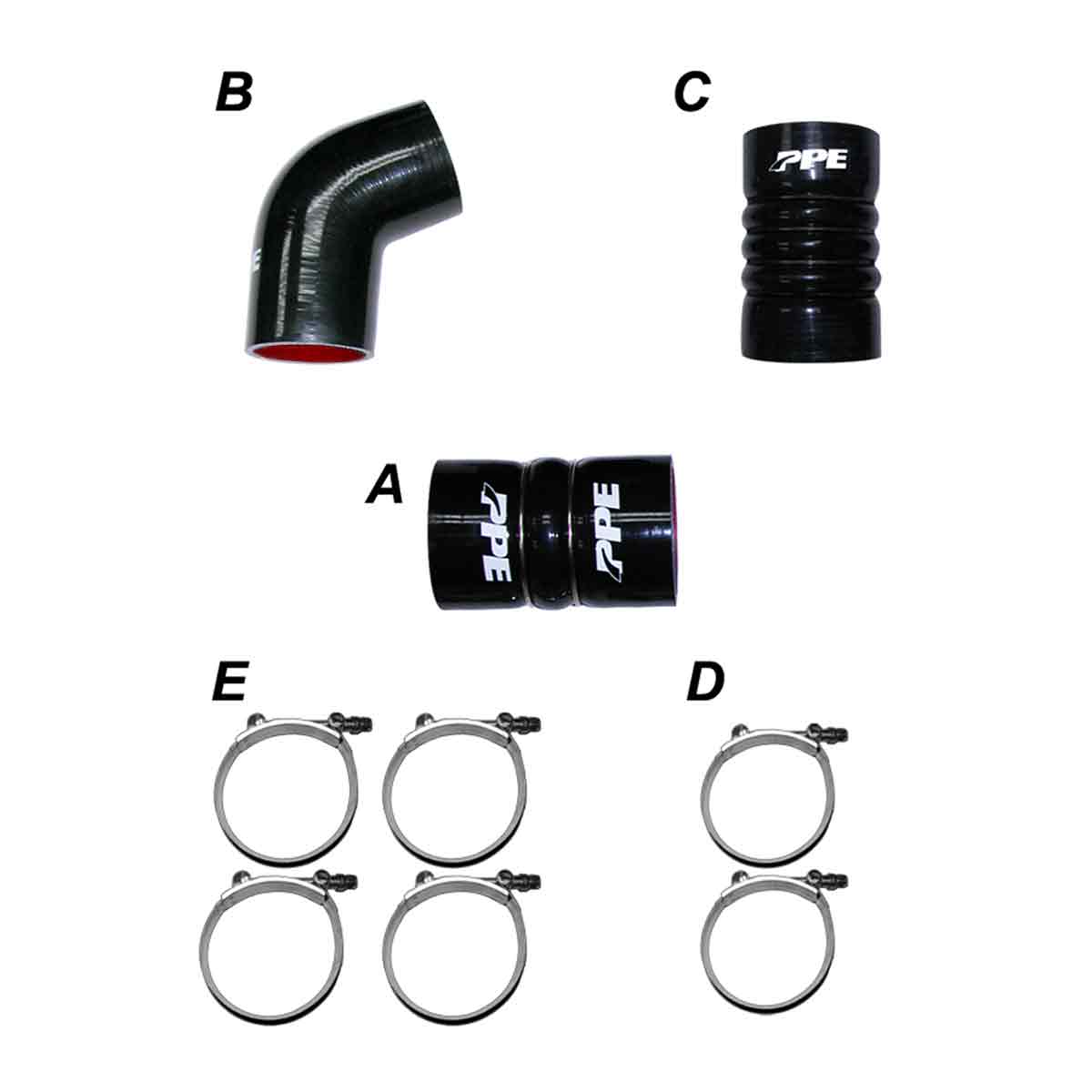 PPE 2006-2010 GM 6.6L LBZ/LMM Intercooler Charge Pipe Boot Kit