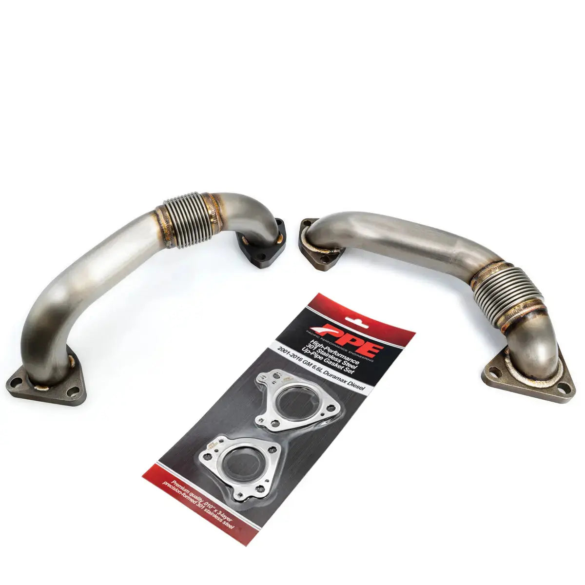 PPE 2001-2004 (FED/2001 CA) GM 6.6L Duramax OEM Length Replacement High Flow Up-Pipe Kit