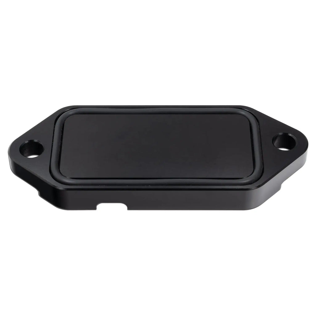 PPE 2001-2026 GM 6.6L Duramax Coolant Block-Off Plate - Billet Aluminum - Black