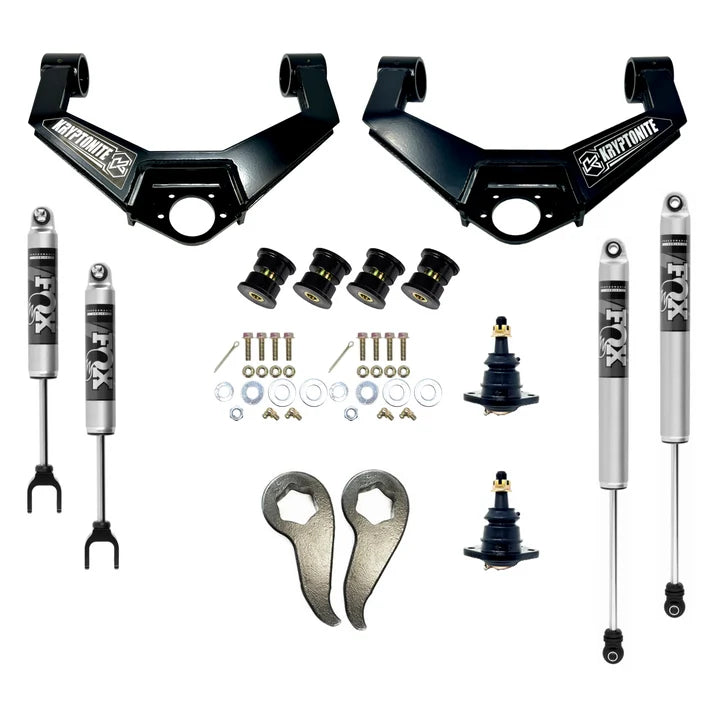 Kryptonite Stage 3 Leveling Kit with Fox Shocks for 2020-2026 Chevy/GMC 2500HD/3500
