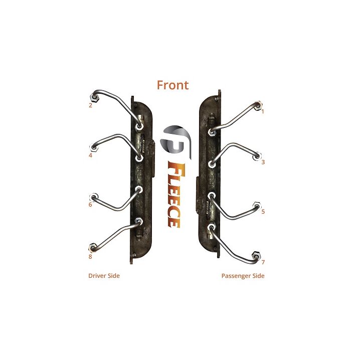Fleece LB7 High Pressure Injection Lines (Complete Set of 8)