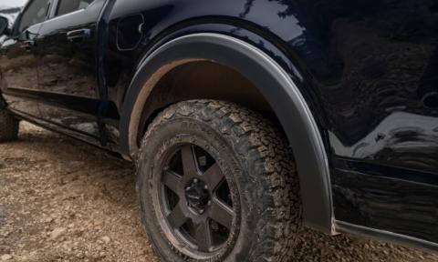 Black OE Style Smooth Finish Rear Fender Flares For 2019-2023 Ford Ranger Bushwacker