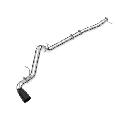 23-25 GM 3.0L Duramax 304 Stainless Steel DPF-Back Performance Exhaust Kit - Single Exit Polished Pipe Black Tip Pacific Performance Engineering