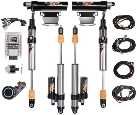 19-23 RAM 2500 4x4 Diesel Eventure 2.5 Inch RR Front & Rear Shock Package 3.25 inch Lift RES Mounts & Brake Line Tabs Carli Suspension