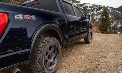 Black OE Style Smooth Finish Front Fender Flares For 2019-2023 Ford Ranger Bushwacker