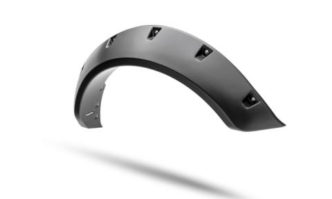 Black Pocket/Rivet Style Textured Finish 4-Piece Fender Flare Set For 2021-2023 Ford Bronco, 4-Dr Bushwacker