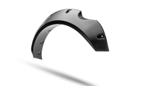 Black Pocket/Rivet Style Textured Finish 4-Piece Fender Flare Set For 2021-2023 Ford Bronco, 4-Dr Bushwacker