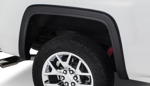 Black OE Style Smooth Finish 4-Piece Fender Flare Set For 2014-2015 GMC Sierra 1500 Fits 69.3 Inch Bed Bushwacker