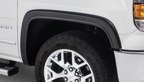 Black OE Style Smooth Finish 4-Piece Fender Flare Set For 2016-2018 GMC Sierra 1500 Fits 69.3 Inch Bed Bushwacker