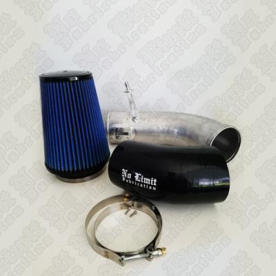 6.7 Powerstroke Cold Air Intake Raw Finish Oiled Filter 2017+ Stage 1 No Limit Fab