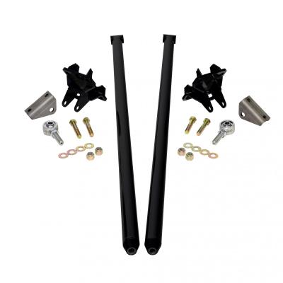 58 Inch Universal Traction Bars For Inline Leafspring 4 Inch Axle-Silk Satin Black HSP Diesel