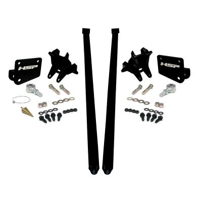 HSP Traction Bars For 2011-2017 Ford Powerstroke 6.7 Liter F350 DRW Regular Cab Long Bed-Flag Red