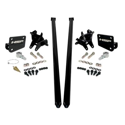 HSP Traction Bars For 2011-2017 Ford Powerstroke 6.7 Liter F350 DRW Regular Cab Long Bed-Flag Red