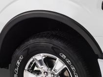 Black OE Style Smooth Finish Front Fender Flares For 2015-2017 Ford F150 Bushwacker