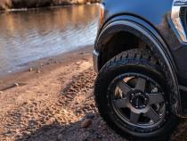 Black OE Style Smooth Finish Front Fender Flares For 2015-2017 Ford F150 Bushwacker