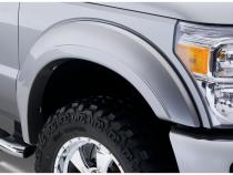Black Extendafender Style Smooth Finish 4-Piece Fender Flare Set For 2011-2016 Ford F250/F350 Super Duty (Excludes Dually) Bushwacker