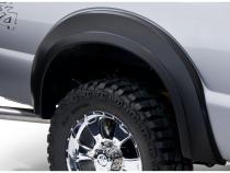 Black Extendafender Style Smooth Finish 4-Piece Fender Flare Set For 2011-2016 Ford F250/F350 Super Duty (Excludes Dually) Bushwacker