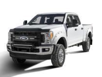 Pocket/Rivet Style Color Matched Oxford White 4-Piece Fender Flare Set For 2017-2022 Ford F250/F350 Super Duty Bushwacker