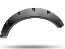 Black Pocket/Rivet Style Textured Finish 4-Piece Fender Flare Set For 2021-2023 Ford Bronco, 4-Dr Bushwacker