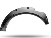 Black Pocket/Rivet Style Textured Finish 4-Piece Fender Flare Set For 2021-2023 Ford Bronco, 4-Dr Bushwacker