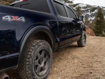 Black OE Style Smooth Finish 4-Piece Fender Flare Set For 2021-2026 Ford F150 Will Not Fit F150 Lightning Bushwacker