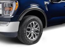 Black OE Style Smooth Finish 4-Piece Fender Flare Set For 2021-2026 Ford F150 Will Not Fit F150 Lightning Bushwacker