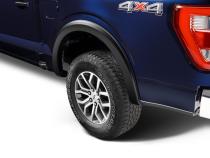 Black OE Style Smooth Finish 4-Piece Fender Flare Set For 2021-2026 Ford F150 Will Not Fit F150 Lightning Bushwacker