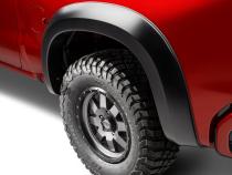 Black Extendafender Fender Flares Smooth Finish 2-Piece Rear For 19-26 Chevrolet Silverado 1500 2022 Chevrolet Silverado 1500 Ltd Bushwacker