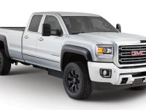 Black Extendafender Style Smooth Finish 4-Piece Fender Flare Set For 2015-2019 GMC Sierra 2500 Hd/3500 Hd Bushwacker