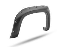 Black Pocket/Rivet Style Smooth Finish 4-Piece Fender Flare Set For 2021-2022 Chevrolet Colorado 74.0 In Bed Bushwacker