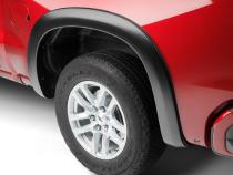 Black OE Style Smooth Finish 4-Piece Fender Flare Set For 2019-2026 Chevrolet Silverado 1500, 2022 Chevrolet Silverado 1500 Ltd Bushwacker