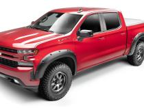Black Forge Pocket/Rivet Textured Finish 4-Pc Fender Flare Set For 16-18 Chev Silverado 1500, 15-19 Chev Silverado 2500/3500 Includes 19 Silverado Ld Bushwacker
