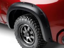 Black Forge Pocket/Rivet Textured Finish 4-Pc Fender Flare Set For 19-21 Chevrolet Silverado 1500, 2022 Chevrolet Silverado 1500 Ltd Bushwacker