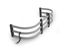 Silver BedXtender HD Tailgate Bed Extender Max Truck Bed Extender 19-26 Silverado/Sierra 1500 22 Silverado LTD/Sierra Limited 20-26 Silverado/Sierra 2500/3500 Excl models with Multipro Tailgate Standard Bed AMP Research