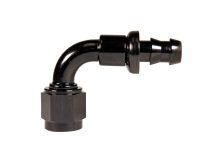 -8 90 Degree to Hose Barb Black Fleece Performance