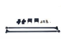 Premium 2.0 Inch Diameter Traction Bars Black Semi Gloss Powder Coat for 05-20 Ford Superduty Long Bed with 4.0 Inch Per Axle No Limit Fabrication